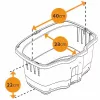 FERPLAST Atlas Bike 20 Rapid - cesta de bicicleta para animais