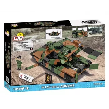 Conjunto de construção Cobi M1A2 SEPV3 Abrams modelo com 1.065 blocos