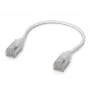 Cabo de rede UBIQUITI UACC-Cable-Patch-EL-C6A 0,15 m Cat6a RJ-45 branco translúcido