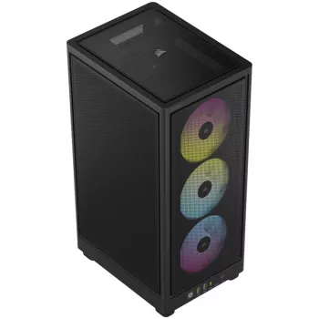 Caixa de PC Corsair RGB AIRFLOW 2000D preta Mini-ITX, fonte de alimentação incluída Não SFX
