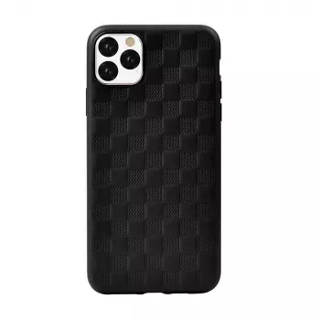 Capa protetora Devia Woven2 para iPhone 11 Pro Max, textura tecida, preto