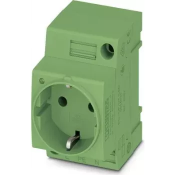 Phoenix Contact tomada para calha DIN EO-CF/UT/LED/GN conteúdo: 1 unid. (804027)