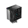 Arrefecedor de ar DeepCool AK500S Digital SE — ventoinha de 120 mm, compatível com soquetes LGA1700/AM5/AM4 e Intel LGA115x/1200, preto