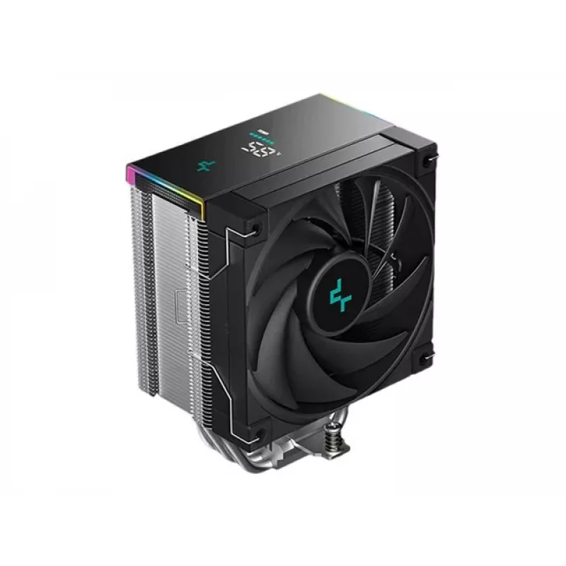 Arrefecedor de ar DeepCool AK500S Digital SE — ventoinha de 120 mm, compatível com soquetes LGA1700/AM5/AM4 e Intel LGA115x/1200, preto