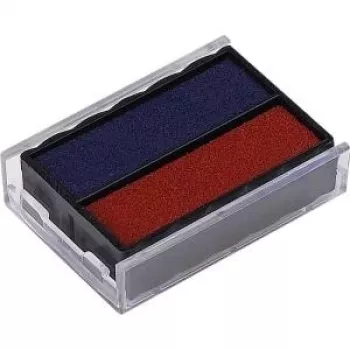 Trodat 6/4850/2 Almofada de substituição para carimbo, azul/vermelho