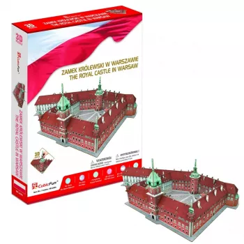 Puzzle 3D Cubicfun Castelo Real de Varsóvia Modelo 306-20268 – modelo arquitetónico em cartão, escala e número de peças não indicados