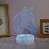 Lâmpada LED decorativa Manta SNL116RGB RGB 3D cavalo