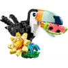 Brinquedo de construção LEGO Creator 3-em-1 animais selvagens conjunto tucano tropical 31173