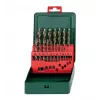 Conjunto de brocas Metabo HSS Cobalt 19 peças DIN 338, haste cilíndrica