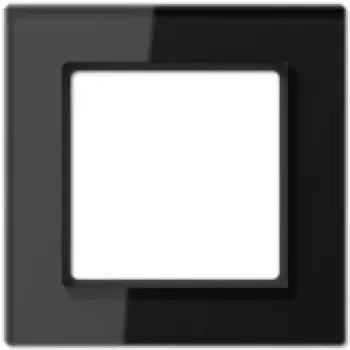 JUNG AC 581 GL SW - preto - vidro - 84 mm - 84 mm