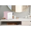 Mini-frigorífico com espelho de maquilhagem LED Elle ESDAFX04PUEU 4 L, roxo