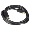 Cabo DisplayPort Akyga AK-AV-10, macho/macho, fichas banhadas a ouro, 1,8 m, preto