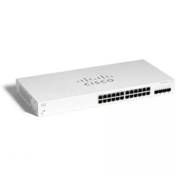 Switch de rede Cisco CBS220-24T-4X — Gerido L2, 24x Gigabit (10/100/1000) RJ-45, 4x 10G SFP+