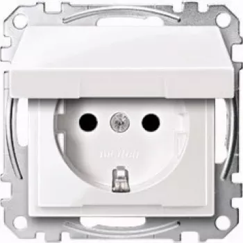 Tomada CEE 7/3 Merten MEG2310-0325 branca 250V 16A