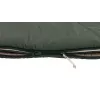 Saco de dormir semirretangular Outwell Caldera Lux — poliéster, 800 mm de largura, 2200 mm de comprimento, altura máxima do utilizador 190 cm, verde