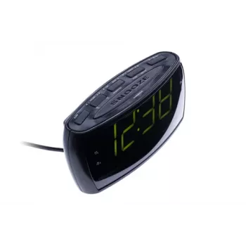 Rádio-despertador Adler AD 1121 — rádio-despertador, sintonizador FM/AM, visor LED, backup a pilhas, preto