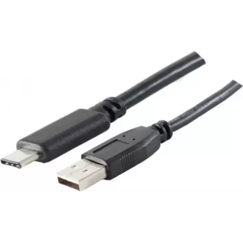 Cabo USB S/CONN 77143-1.8 USB 2.0 1,8 m USB A USB C preto