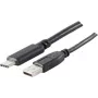 Cabo USB S/CONN 77143-1.8 USB 2.0 1,8 m USB A USB C preto