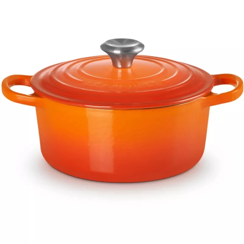 Le Creuset Signature Assadeira redonda 18 cm vulcânico
