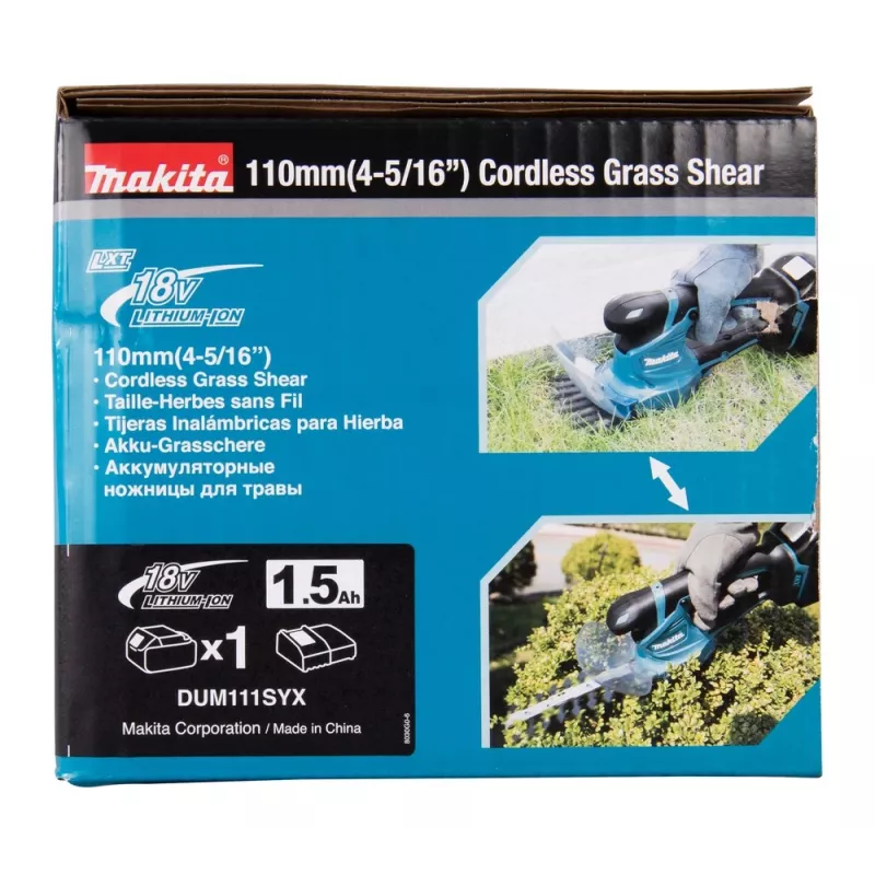 Makita DUM111SYX tesoura de relva a bateria 2 em 1, 18 V