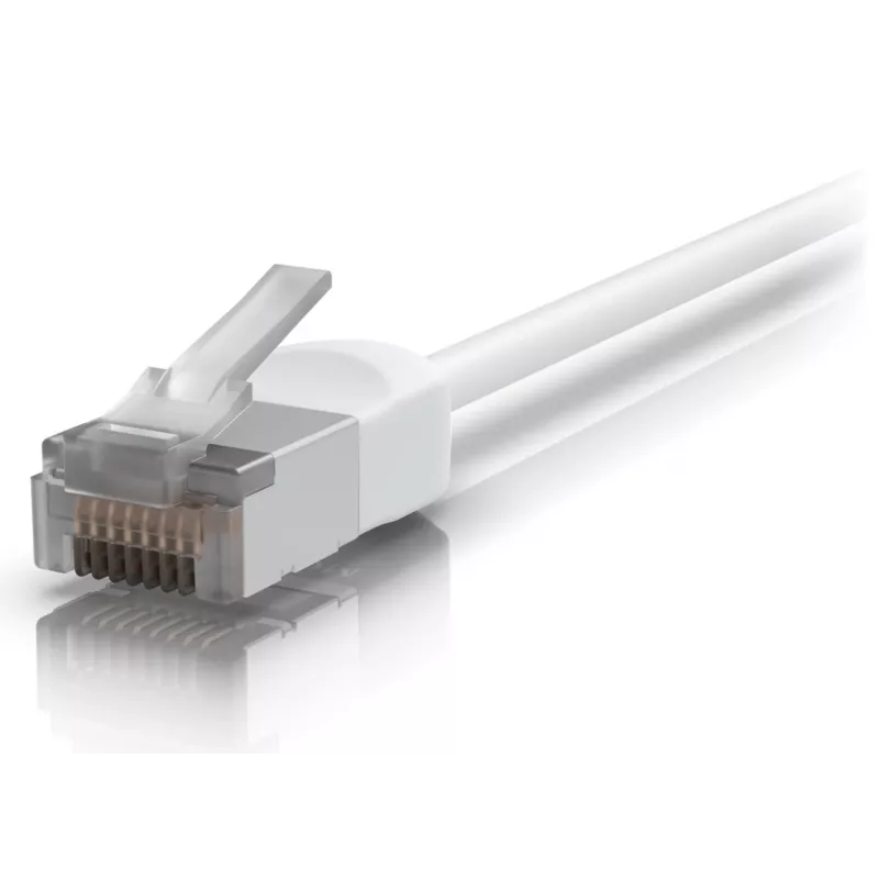 Cabo de rede Ubiquiti UACC-Cable-Patch-Outdoor-C6A-15M-W RJ-45 Cat6a 15m branco