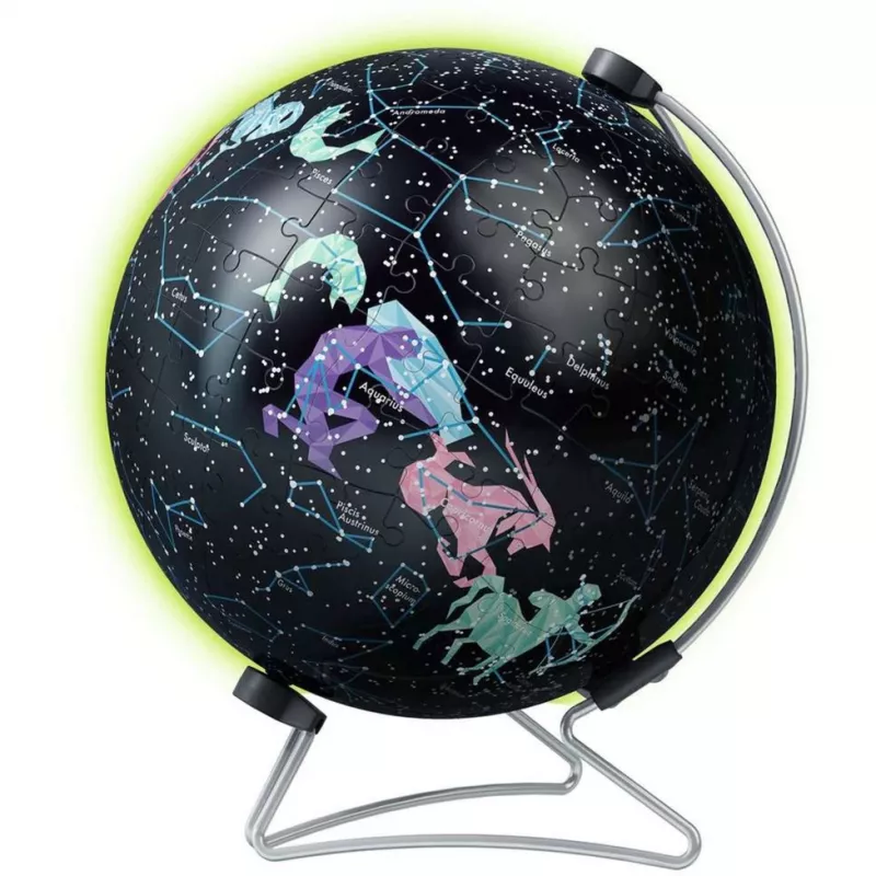 Puzzle 3D bola Star Globe brilha no escuro