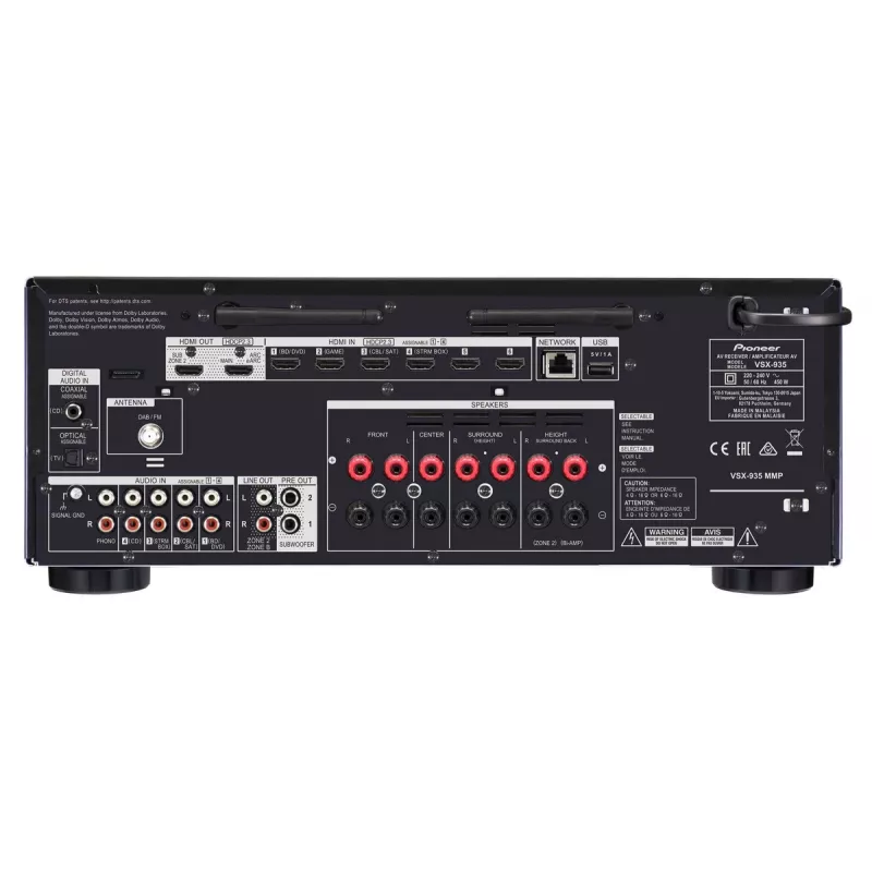 Receptor de cinema em casa Pioneer VSX-935-B preto