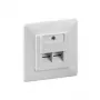 Tomada de rede de embutir Goobay CAT 6, 2x RJ45 blindada, branco