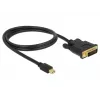 Adaptador de cabo de vídeo DeLOCK 83988 Mini DisplayPort para DVI-D 1m