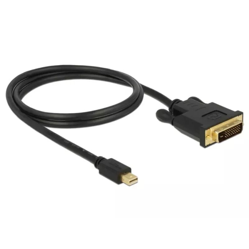 Adaptador de cabo de vídeo DeLOCK 83988 Mini DisplayPort para DVI-D 1m