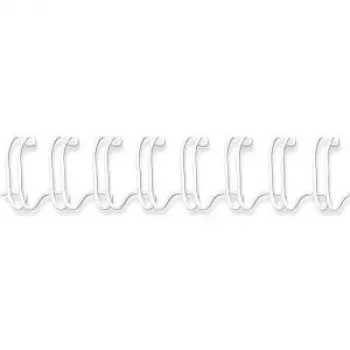 Fellowes - Pente de encadernação - 12 mm - 297 mm - 34 anéis - A4 (210 x 297 mm) - 100 folhas - branco - 100 unidades (53270)