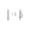 Conector de fibra ótica Qoltec 54450 LC Multimodo Bege Prateado