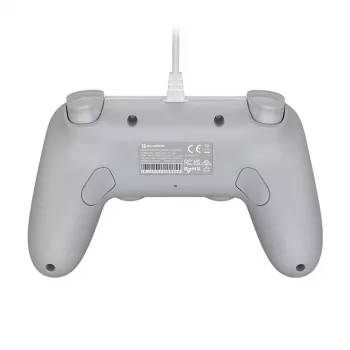 Comando gaming com fios GameSir T3 Lite WT branco – comando com fios ergonómico, compatível com PC