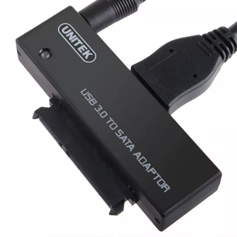 Placa de interface Unitek Y-1039, cabo USB incluído, 5 Gbit/s, preto, Plug-and-Play
