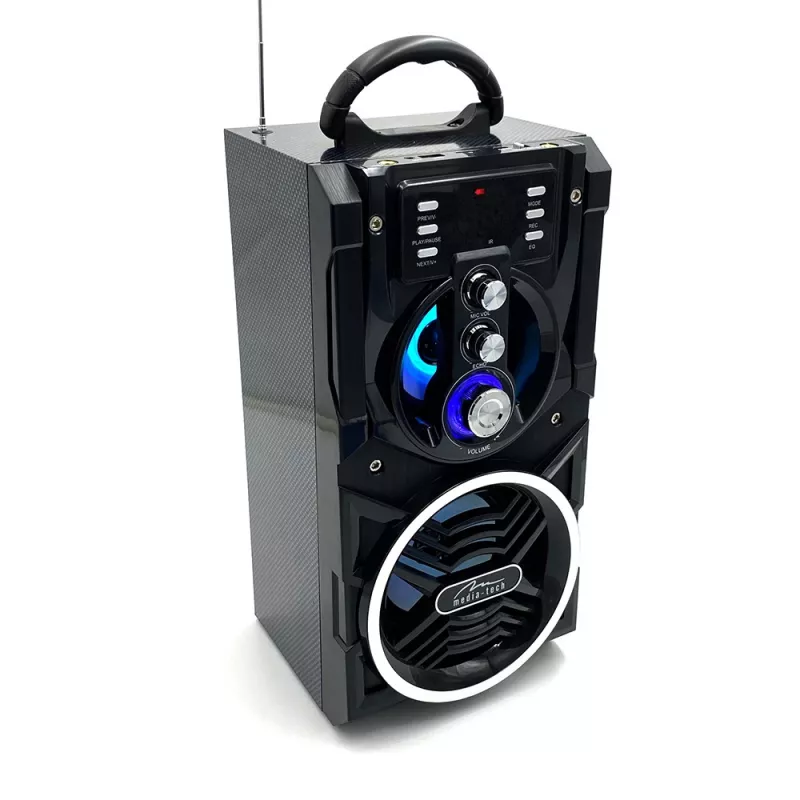 Altifalante estéreo portátil Media-Tech PARTYBOX BT MT3150 preto