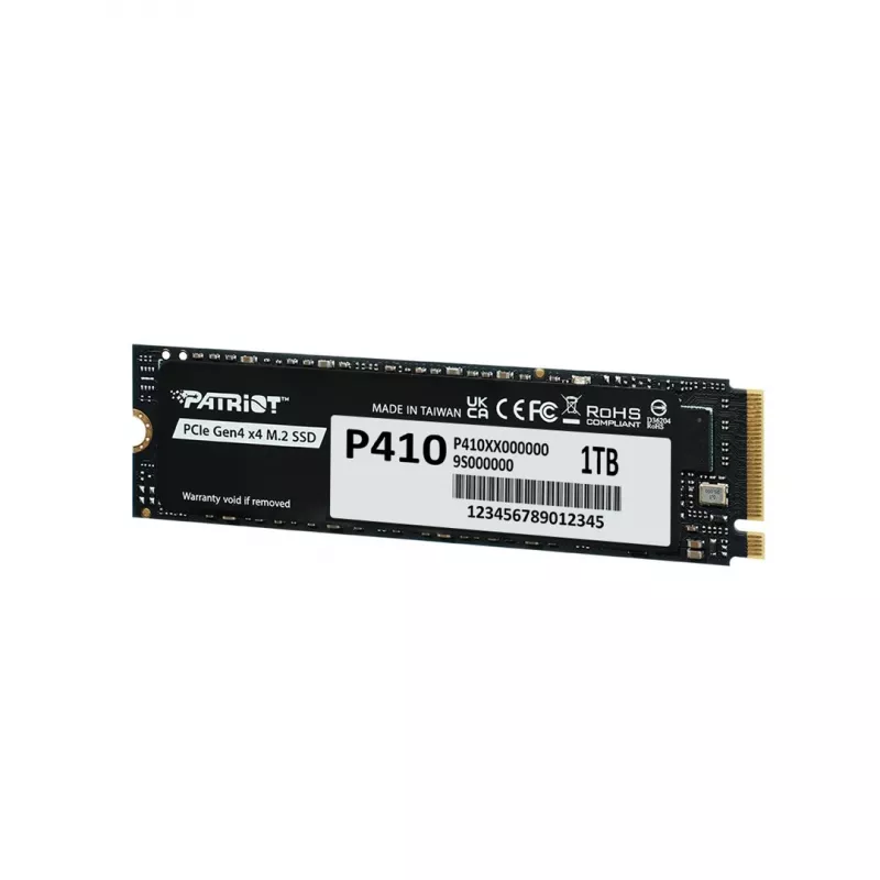 Unidade de estado sólido PATRIOT P410 1 TB M.2 NVMe, 5 Gbit/s, 1000 GB