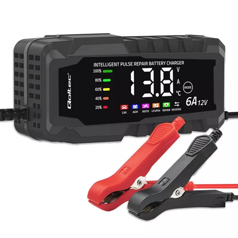 Carregador 12V 6A retificador com função de reparação