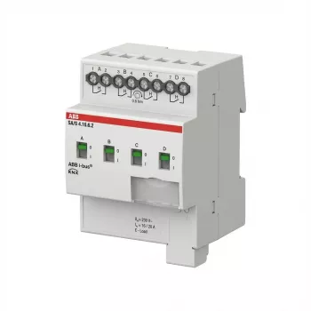 Atuador de comutação 4 canais, 16 A, carga C, ABB REG SA/S4.16.6.2