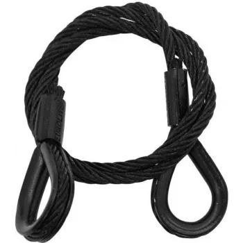 Cabo de aço EUROLITE 5801049B 600x3 mm preto com olhal