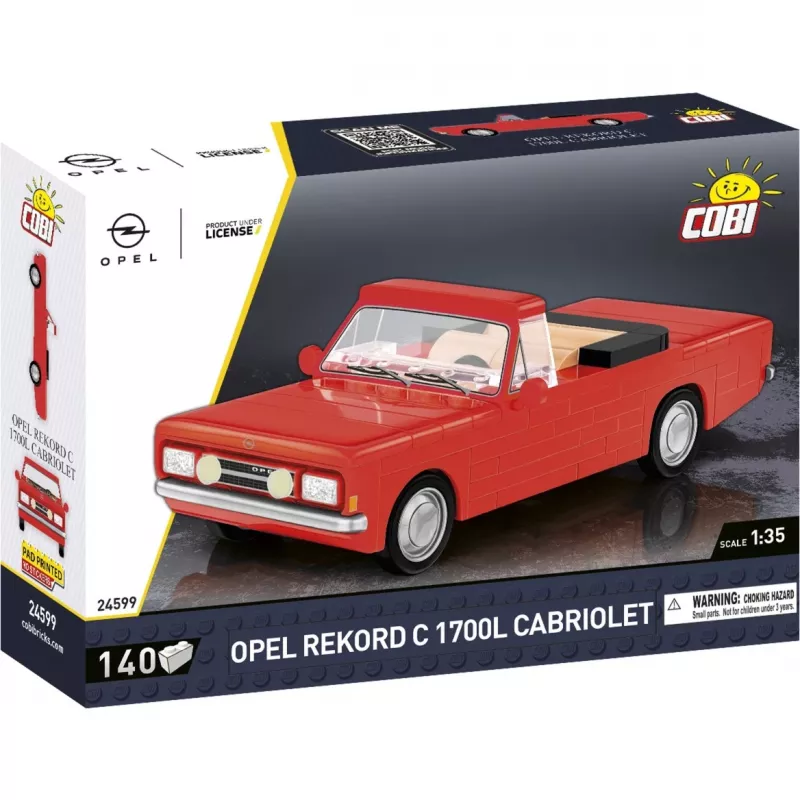 Cobi brinquedo de construção Opel Rekord C 1700 L Cabriolet kit de montagem, kit de montagem à escala