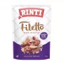 Comida húmida para cães RINTI Filetto filete de frango com corações de pato, saco 100 g, alimento completo, 14 % de proteína, 1 % de gordura, 82 % de humidade