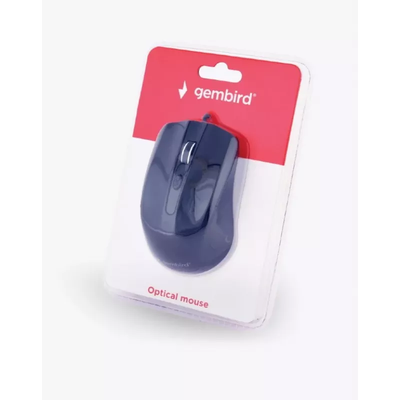 Rato Gembird MUS-4B-01 ambidestro USB Type-A ótico 1200 DPI