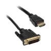 Adaptador de cabo de vídeo Akasa AK-CBHD06-20BK 2m DVI-D HDMI preto