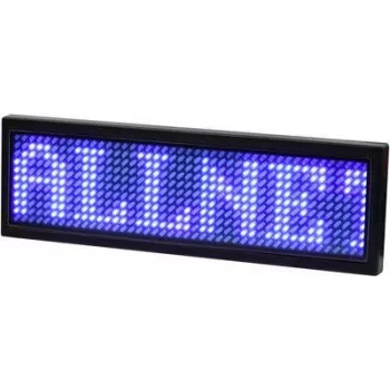 Placa de identificação ALLNET eletrónica programável Serial - Cor Azul