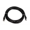 Cabo de rede Extralink Cat5e FTP 5 m, par entrançado de cobre, RJ-45–RJ-45, preto