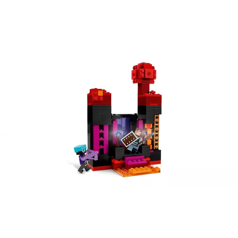 Brinquedo de construção LEGO Minecraft Conjunto 21279 A Torre do Enderman, 867 peças, 2 minifiguras, 450 mm de altura