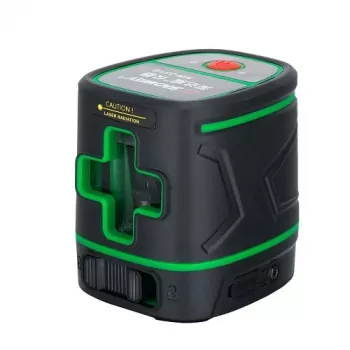 Nível laser de linhas cruzadas SNDWAY SW-331G — feixe verde, alcance 15 m