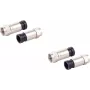 Conjunto de fichas coaxiais F de compressão ShiverPeaks 85029-A-SET2 para cabo de 7 mm, 2 peças