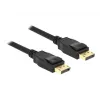 Cabo DisplayPort DeLOCK - DisplayPort (M) a DisplayPort (M) - 1,5 m - Suporte 4K - preto (85508)