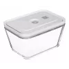 ZWILLING Fresh & Save 36803-003-0 conjunto de recipientes retangulares de vidro a vácuo, 3 un. (S/M/L, 0,35/0,75/1,6 L), borossilicato, adequado para micro-ondas/forno/máquina de lavar loiça, cinzento/transparente